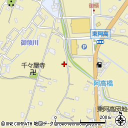 熊本県熊本市南区城南町東阿高1459周辺の地図