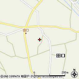 熊本県上益城郡甲佐町田口1226-2周辺の地図