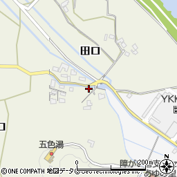 熊本県上益城郡甲佐町田口157周辺の地図
