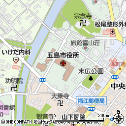 長崎県五島市周辺の地図