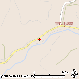 熊本県上益城郡御船町水越2688周辺の地図