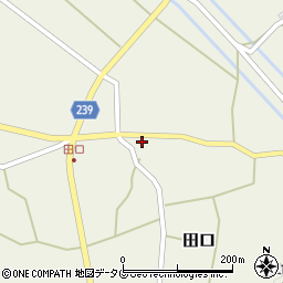 熊本県上益城郡甲佐町田口190-2周辺の地図
