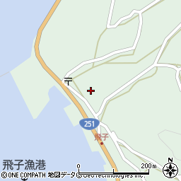 長崎県雲仙市小浜町飛子3572周辺の地図