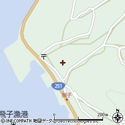 長崎県雲仙市小浜町飛子3489周辺の地図