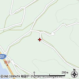 長崎県雲仙市小浜町飛子3310周辺の地図