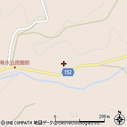 熊本県上益城郡御船町水越1752周辺の地図