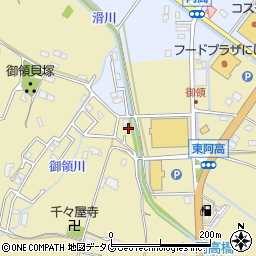 熊本県熊本市南区城南町東阿高1490周辺の地図