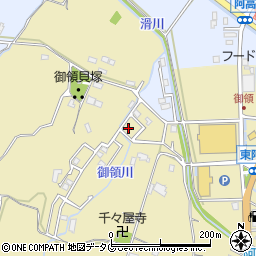 熊本県熊本市南区城南町東阿高1492-19周辺の地図