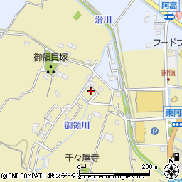 熊本県熊本市南区城南町東阿高1492-17周辺の地図