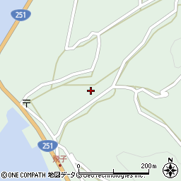 長崎県雲仙市小浜町飛子1874周辺の地図