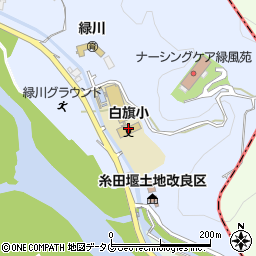 甲佐町立白旗小学校周辺の地図