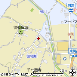 熊本県熊本市南区城南町東阿高1492-8周辺の地図