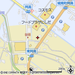 熊本県熊本市南区城南町東阿高24-3周辺の地図