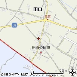 熊本県上益城郡甲佐町田口3941-1周辺の地図