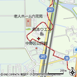 有限会社熊本ウエス　工場周辺の地図