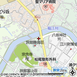 長崎県五島市福江町周辺の地図