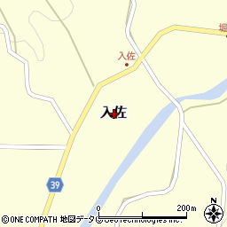 熊本県上益城郡山都町入佐周辺の地図