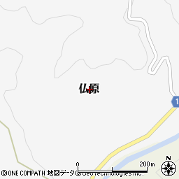 熊本県上益城郡山都町仏原周辺の地図