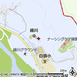 甲佐町役場庁舎　白旗福祉ふれあいセンター周辺の地図