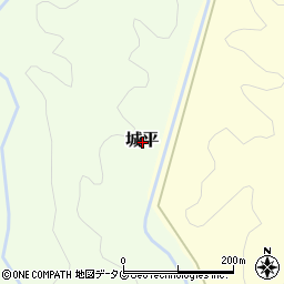 熊本県上益城郡山都町城平周辺の地図
