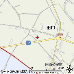 熊本県上益城郡甲佐町田口3922-3周辺の地図