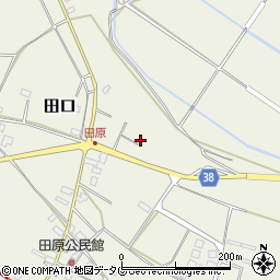 熊本県上益城郡甲佐町田口3875周辺の地図