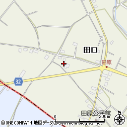 熊本県上益城郡甲佐町田口3922周辺の地図