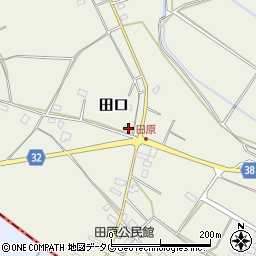 熊本県上益城郡甲佐町田口3908-3周辺の地図