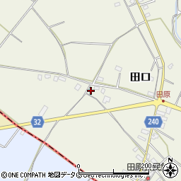 熊本県上益城郡甲佐町田口3919-2周辺の地図