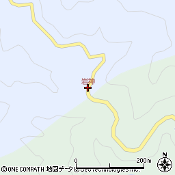 岩神周辺の地図