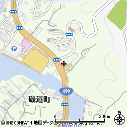 濱かつ長崎磯道店周辺の地図