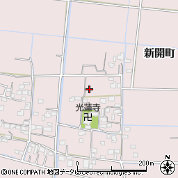熊本県宇土市新開町周辺の地図
