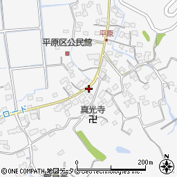熊本県熊本市南区富合町平原周辺の地図