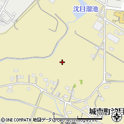 熊本県熊本市南区城南町沈目周辺の地図