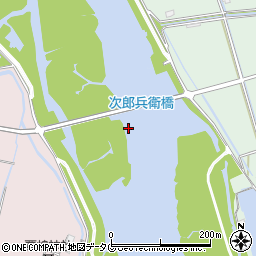 次郎兵衛橋周辺の地図