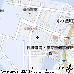 長崎バス　柳営業所周辺の地図