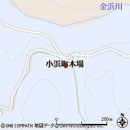 長崎県雲仙市小浜町木場周辺の地図