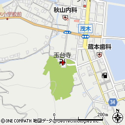 玉台寺周辺の地図