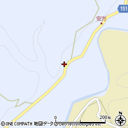 熊本県上益城郡山都町安方215周辺の地図