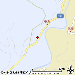熊本県上益城郡山都町安方13周辺の地図