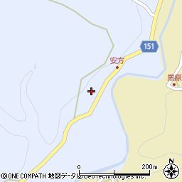 熊本県上益城郡山都町安方71周辺の地図