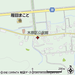 木原区公民館周辺の地図