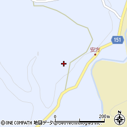 熊本県上益城郡山都町安方206周辺の地図