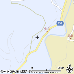 熊本県上益城郡山都町安方76周辺の地図