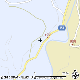 熊本県上益城郡山都町安方78周辺の地図