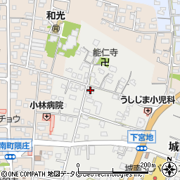 熊本県熊本市南区城南町下宮地周辺の地図