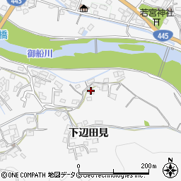 熊本県上益城郡御船町辺田見1171周辺の地図
