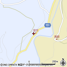 熊本県上益城郡山都町安方82周辺の地図