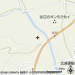 宮崎県延岡市北浦町古江周辺の地図