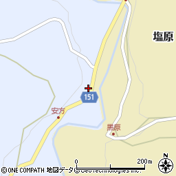 熊本県上益城郡山都町安方91周辺の地図